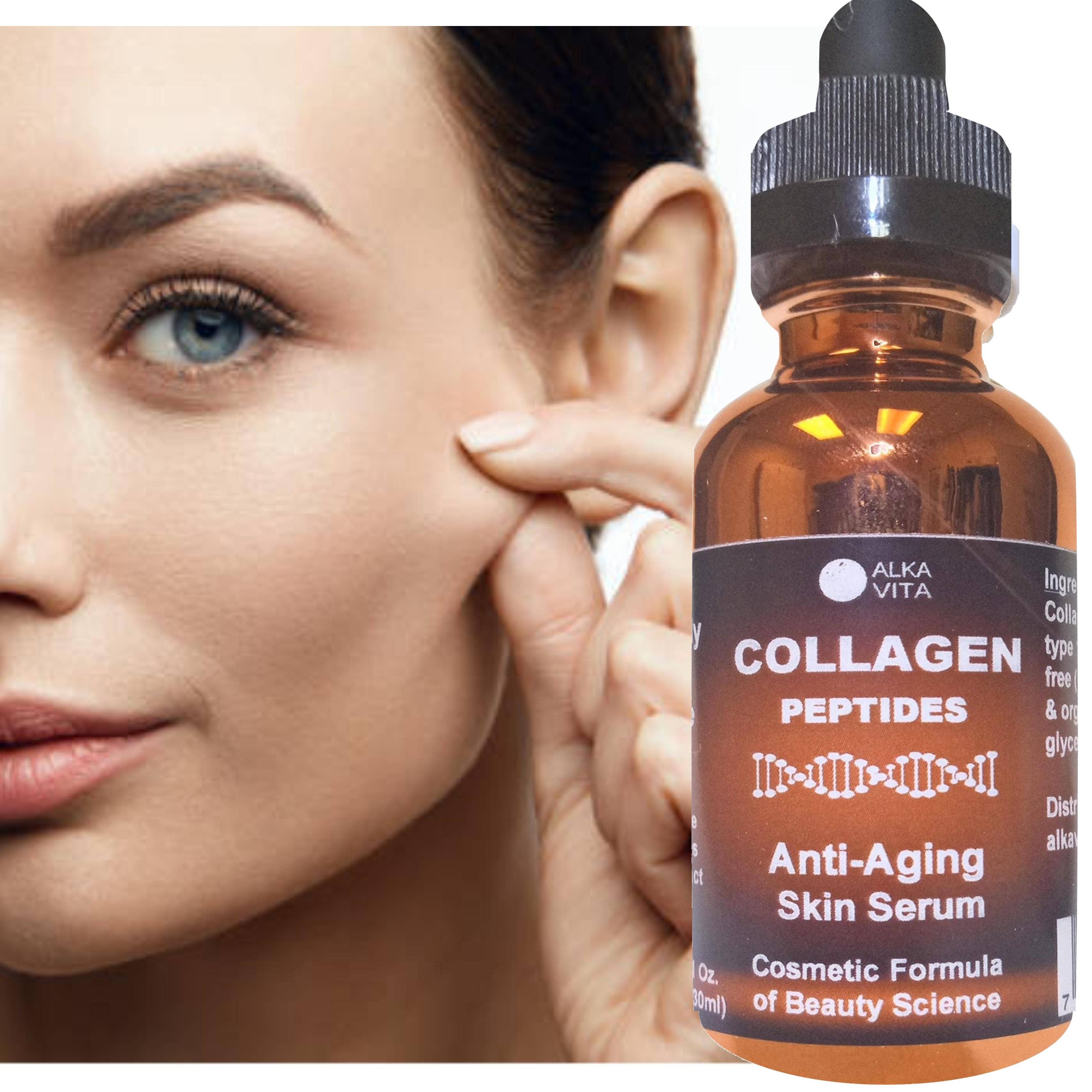 Collagen Peptides Serum Skin Facial Wrinkle Age Defying
