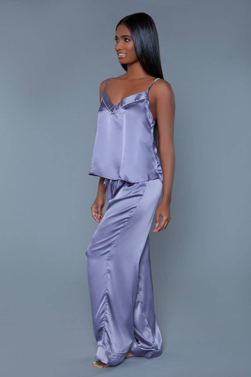 Madison Satin Pants PJ Set