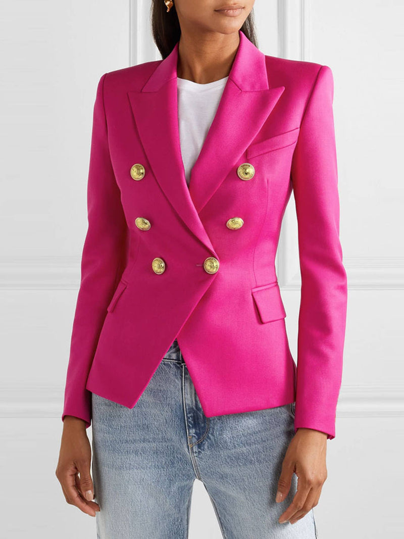 Fashionable Short Double Breasted Suit Jacket - NHOVIDSHOP