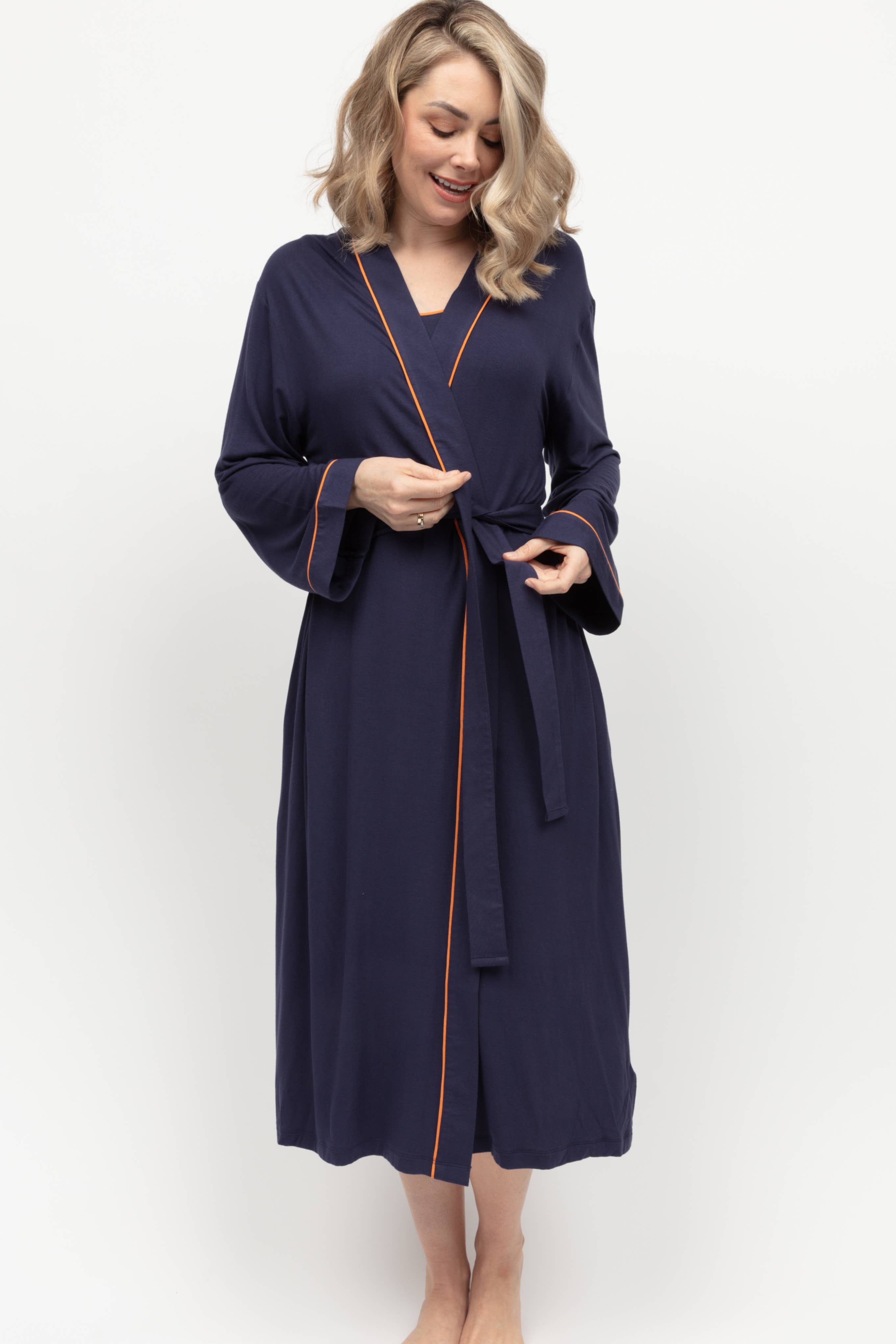 Taylor Jersey Long Dressing Gown