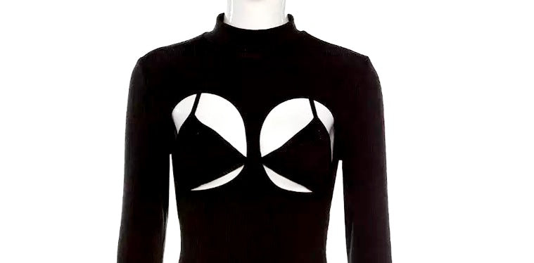 high cut long sleeve bodysuit - NHOVIDSHOP