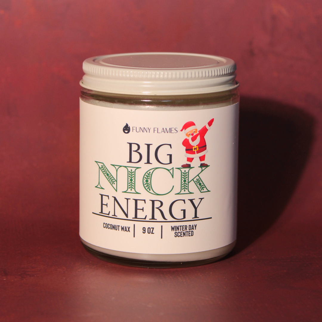 Big Nick Energy - funny candle holiday gift