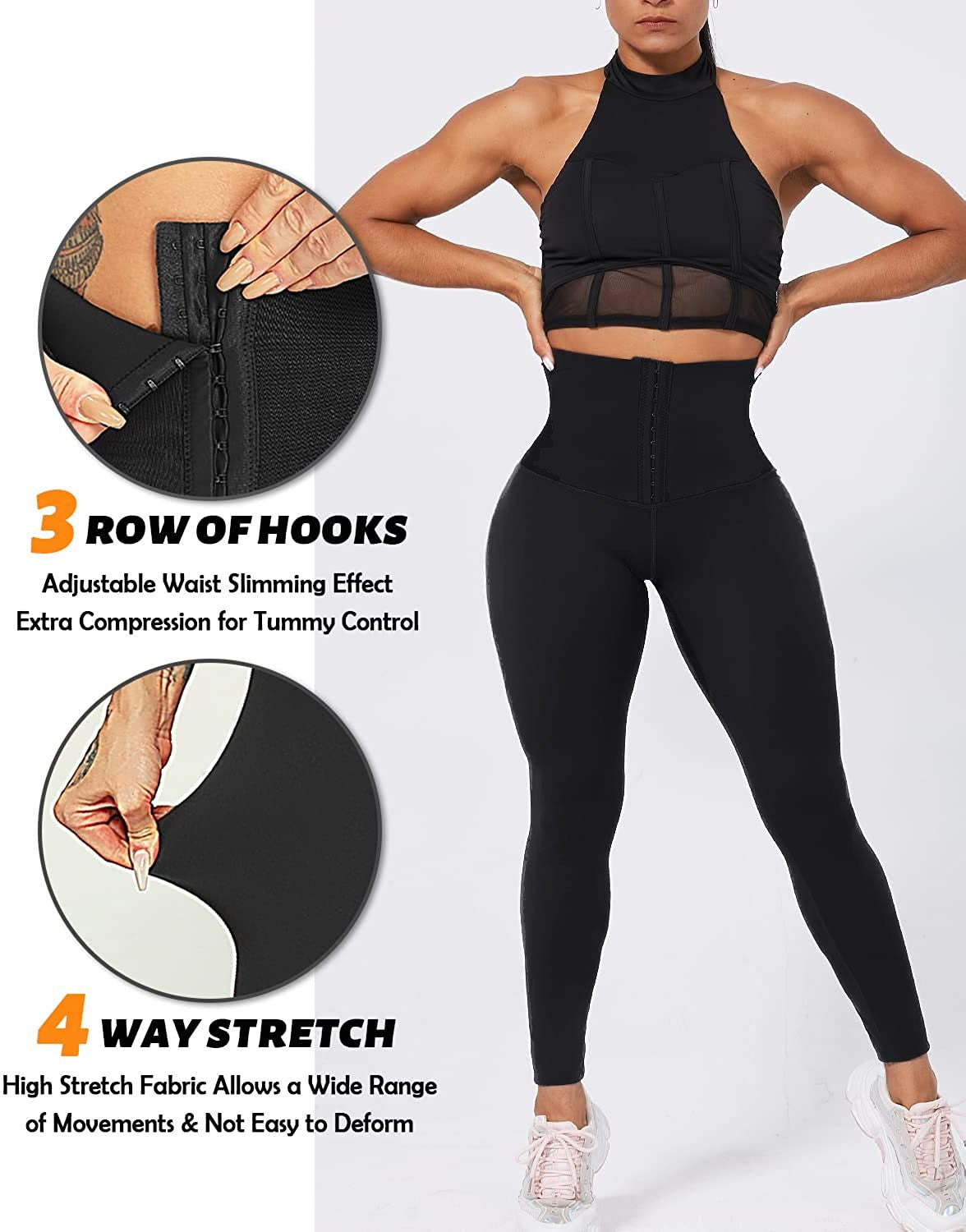 Corset Waist Buttery Soft leggings Body Shaper - NHOVIDSHOP