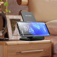 Wireless Charger Fast Charging Pad Compatible with Phone, Samsung and all QI Devices: Wireless Charger Only - NHOVIDSHOP.COM