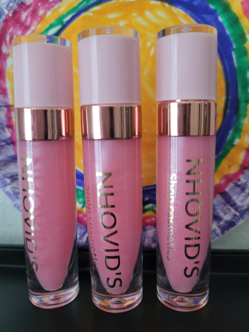 Pink Kiss - Moisturizing Hydrated Glossy Bubblegum Pink Lip Gloss - NHOVIDSHOP