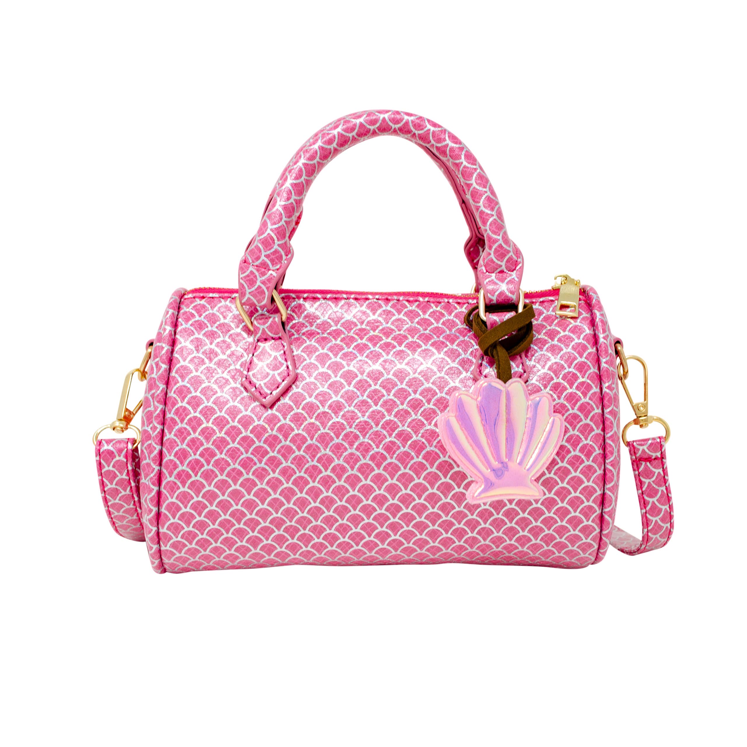 Mermaid Scale Print Duffle Bag