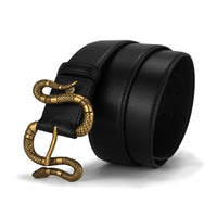 LEATHER  LUXURY SNAKE BELT - NHOVIDSHOP