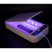 Ultraviolet Phone Sterilizer UV Box Sterilizer with Essential Oil Diffuser: White - NHOVIDSHOP.COM