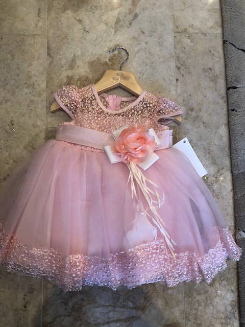 25810 Dress: Pink / 0-6 mths - NHOVIDSHOP.COM