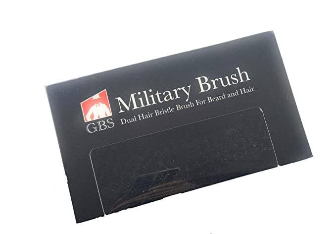 GENTS FGP Military Hair Brush Dual Head and Beard Brush