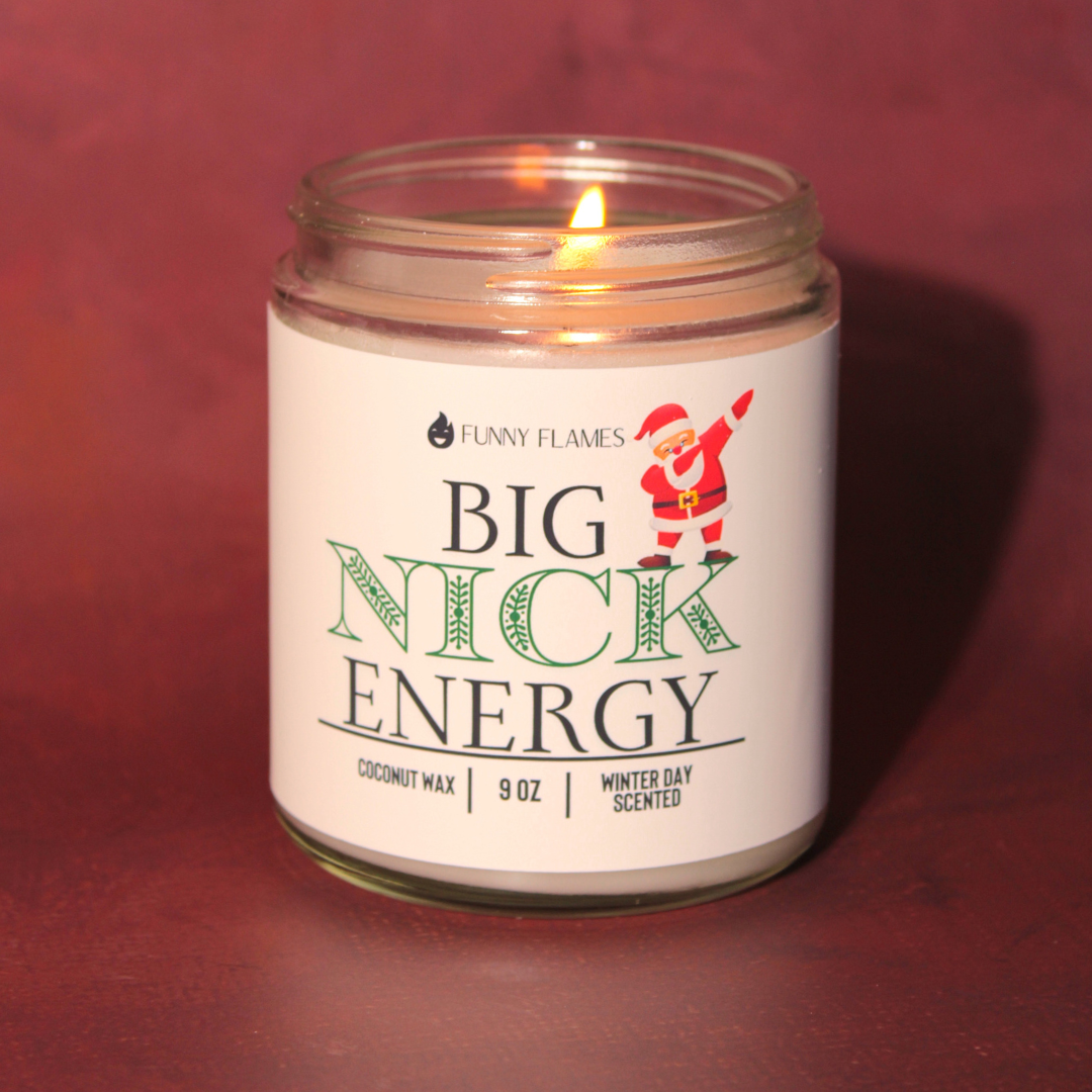 Big Nick Energy - funny candle holiday gift