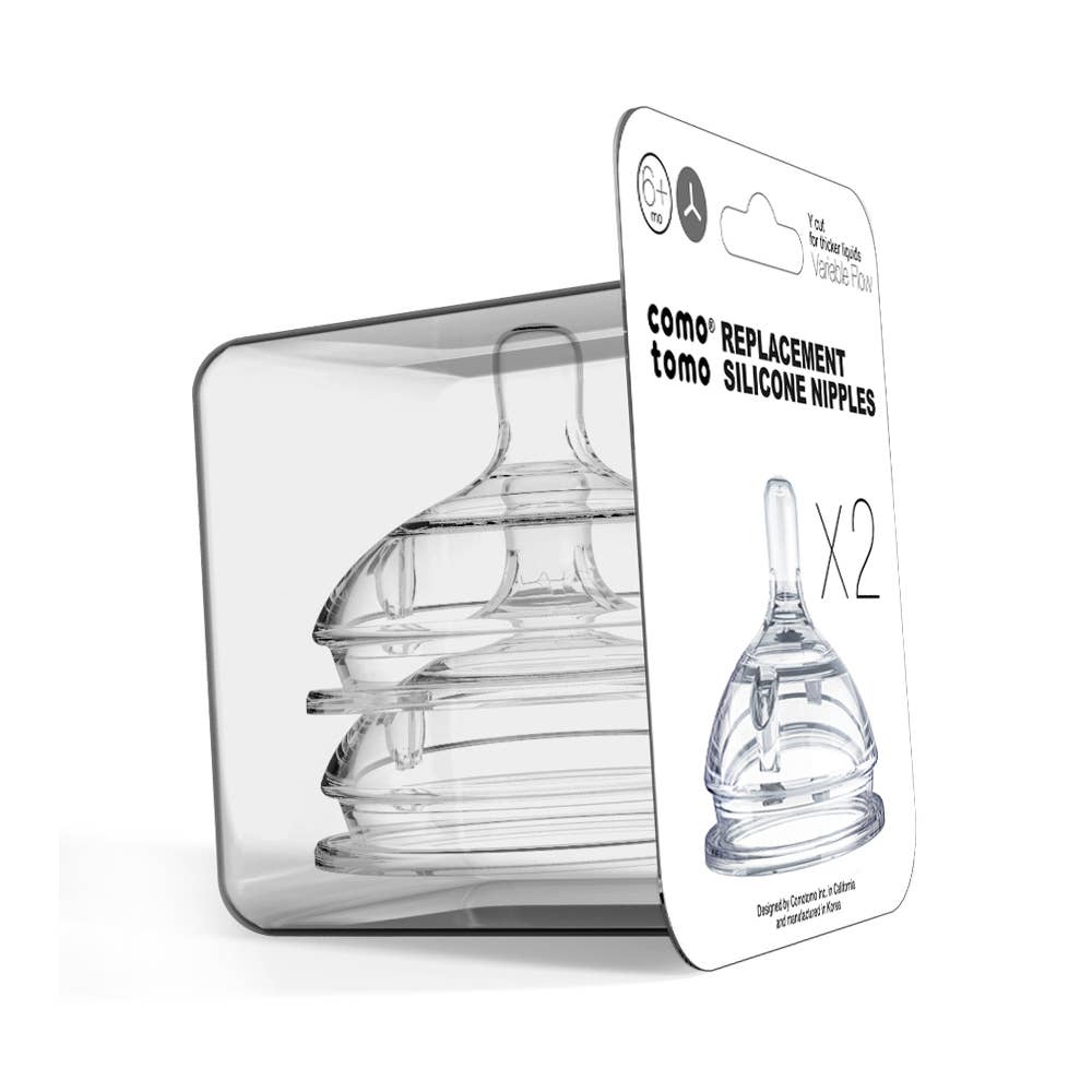 Baby Bottle Silicone Replacement Nipples (2 Pack) - The Perfect Fit for Happy Feeding