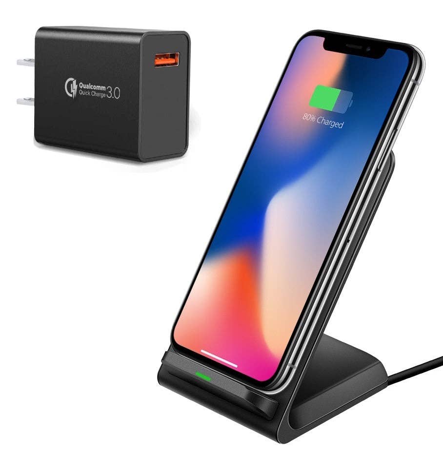 Wireless Charger Fast Charging Pad Compatible with Phone, Samsung and all QI Devices: Wireless Charger Only - NHOVIDSHOP.COM