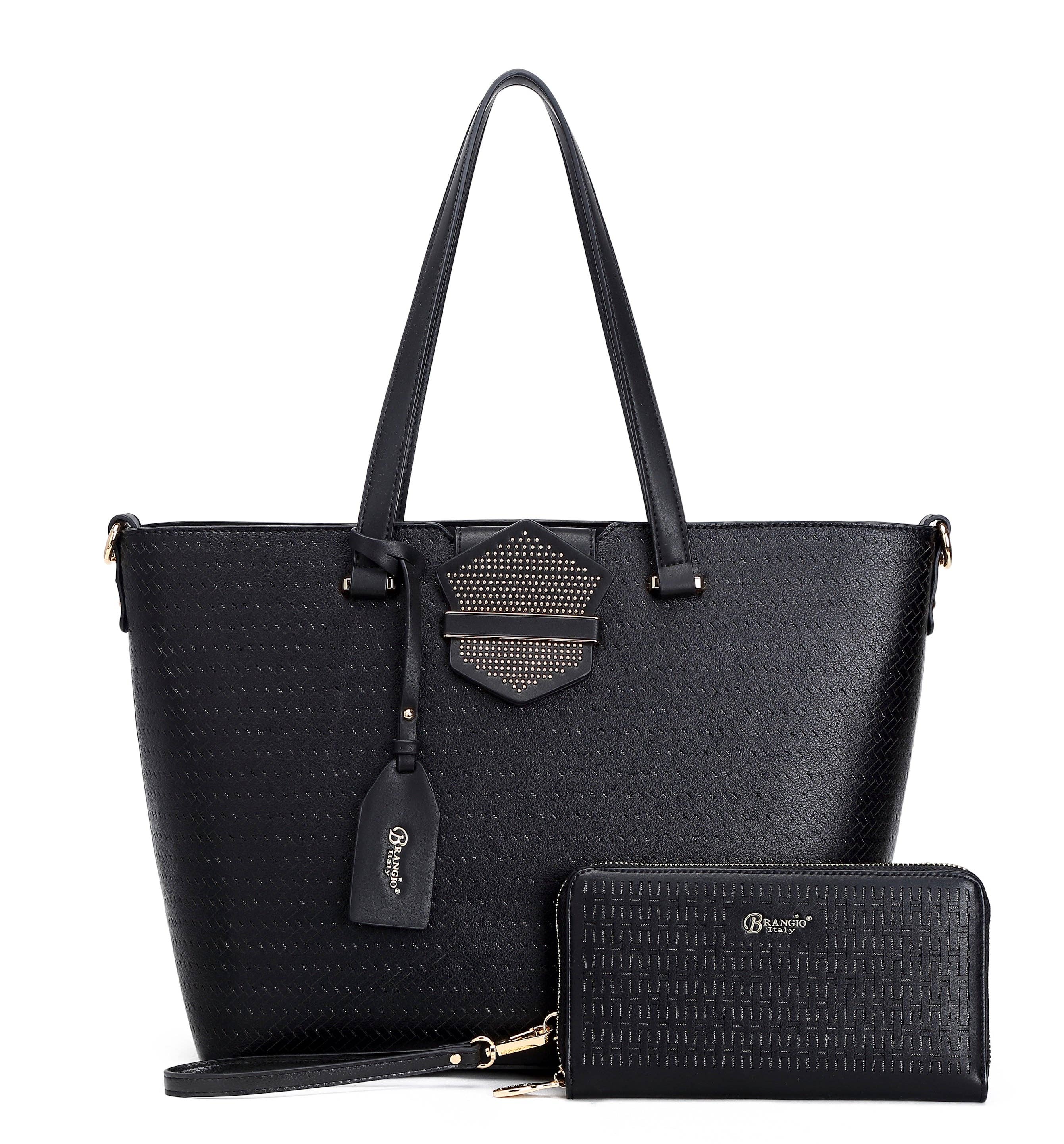 Brangio Italy Midnight Luxe Tote 2pcs Set