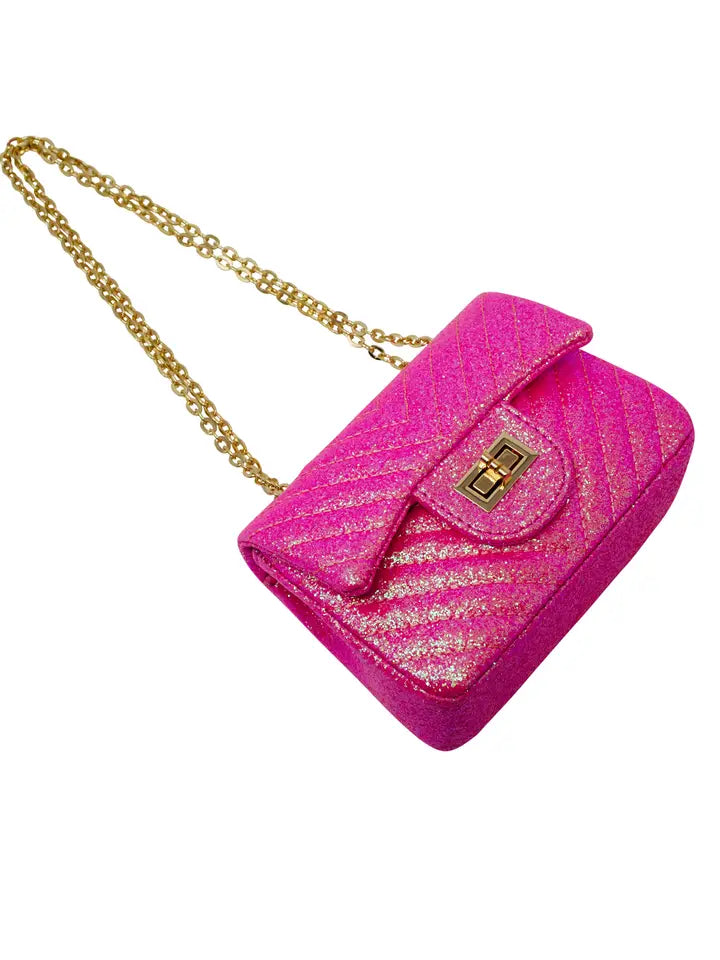 Classic Glitter Wave Handbag