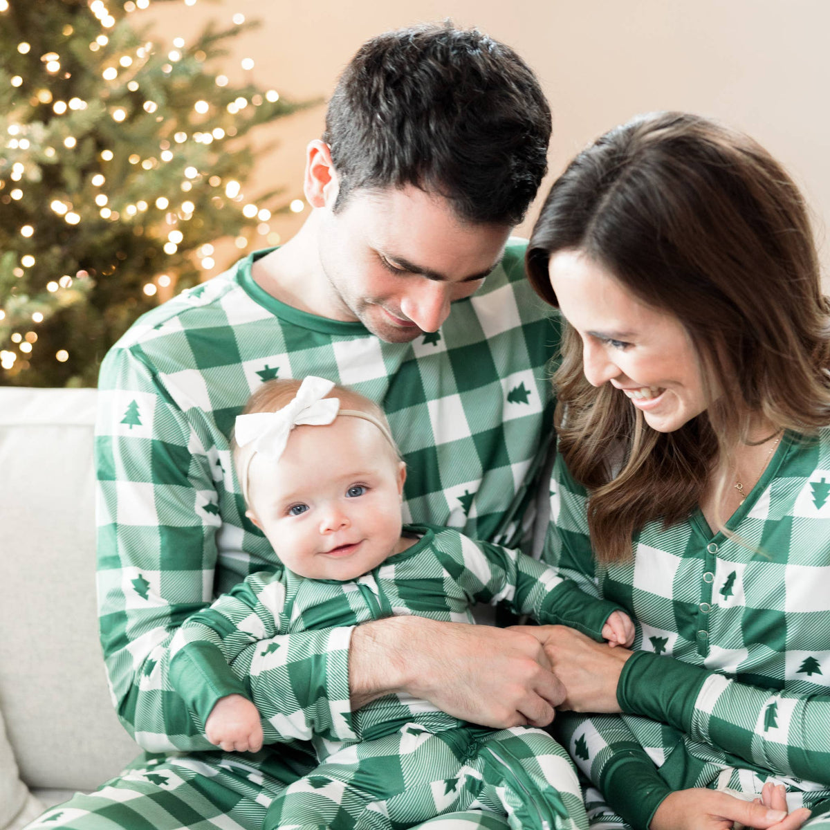 Holiday Pajamas - Plaid - Baby: 6-9 Months - NHOVIDSHOP.COM