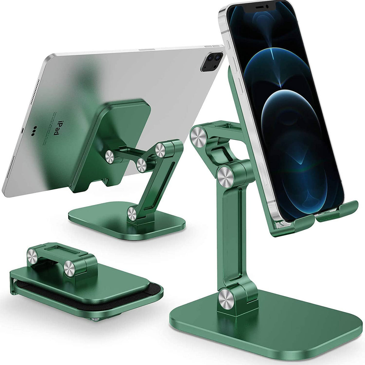 Universal Compatible Strong Adjustable Foldable Phone/Tablet Stand Holder: Black - NHOVIDSHOP.COM