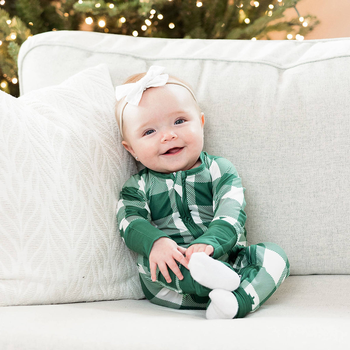 Holiday Pajamas - Plaid - Baby: 6-9 Months - NHOVIDSHOP.COM