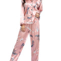 Two Piece Elastic Tint Home Fur Pajamas for Women