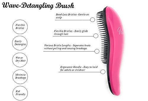 Detangler Hair Brush Concave handle