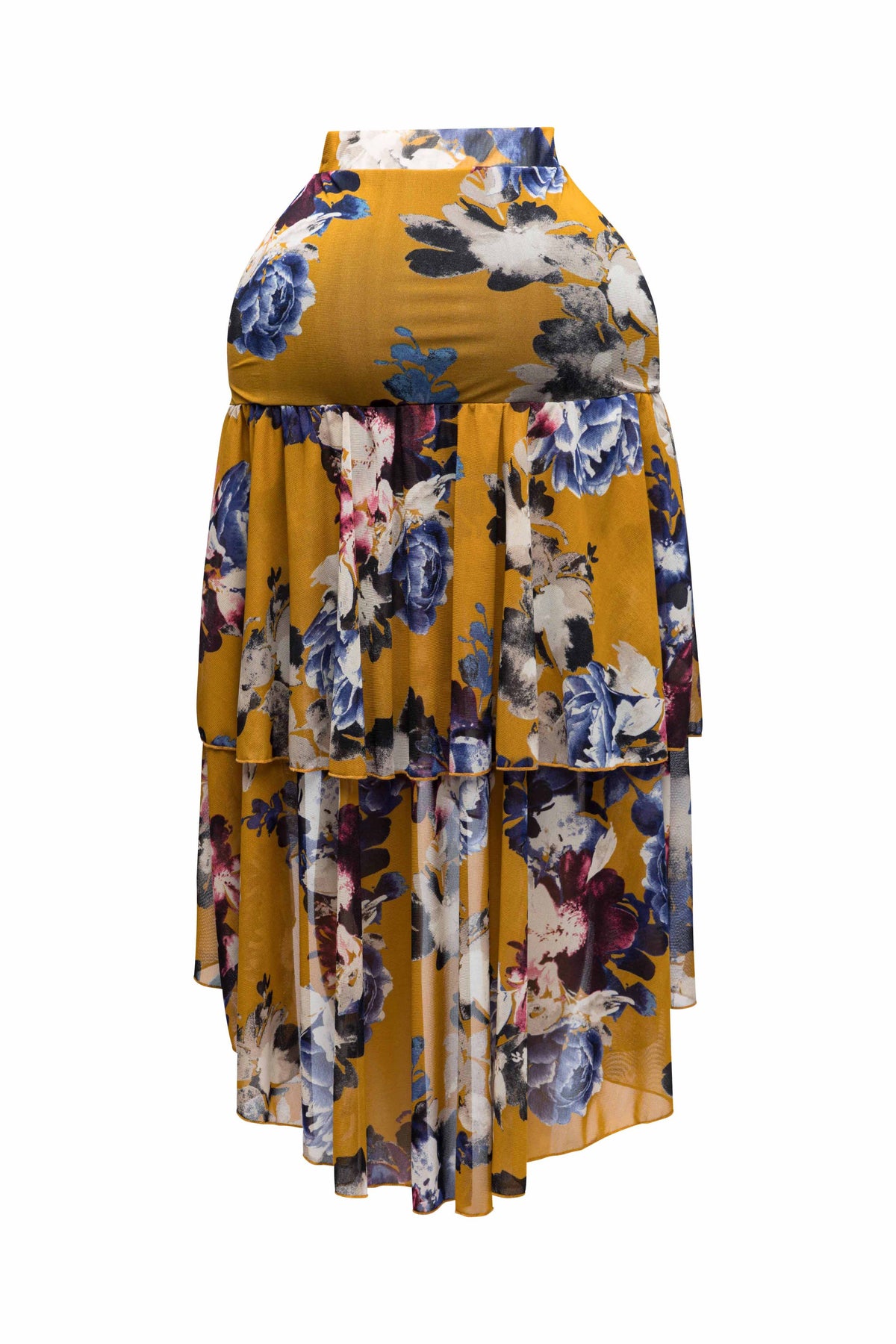 Asymmetrical hem floral skirt - NHOVIDSHOP