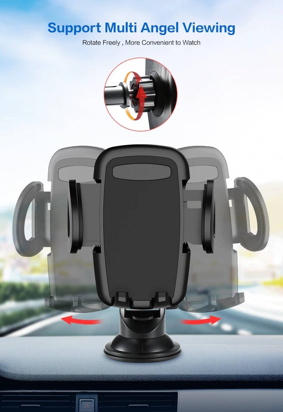 Bundle: Universal 360 Degree Windshield Dash & Magnetic Car Mount - NHOVIDSHOP.COM