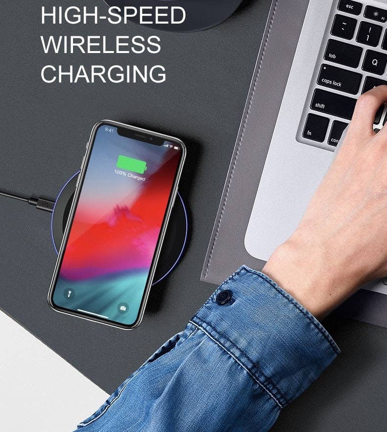 10W Fast Wireless Charger Charging Pad For all Qi enabled smartphones: 2-Pack - NHOVIDSHOP.COM