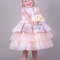 Girls peach tulle dress