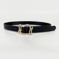 LEATHER  LUXURY SNAKE BELT - NHOVIDSHOP