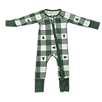 Holiday Pajamas - Plaid - Baby: 6-9 Months - NHOVIDSHOP.COM