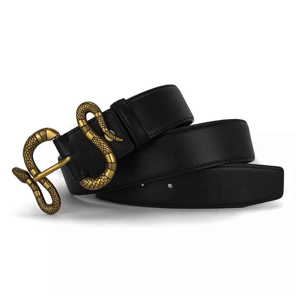 LEATHER  LUXURY SNAKE BELT - NHOVIDSHOP