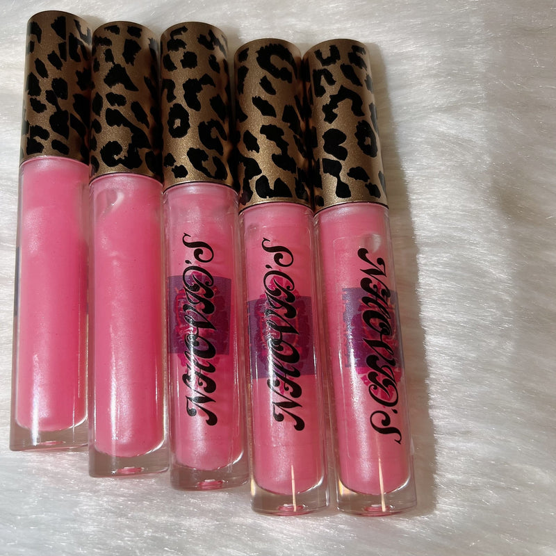 Pink Cotton Candy Lip Gloss, Tinted Gloss, Lip Care, Glossy, Moisturizing, Hydrating - NHOVIDSHOP