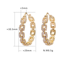 sterling gold plated hoop earrings - NHOVIDSHOP