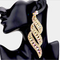 Oversized Pave Crystal Rhinestone earrings