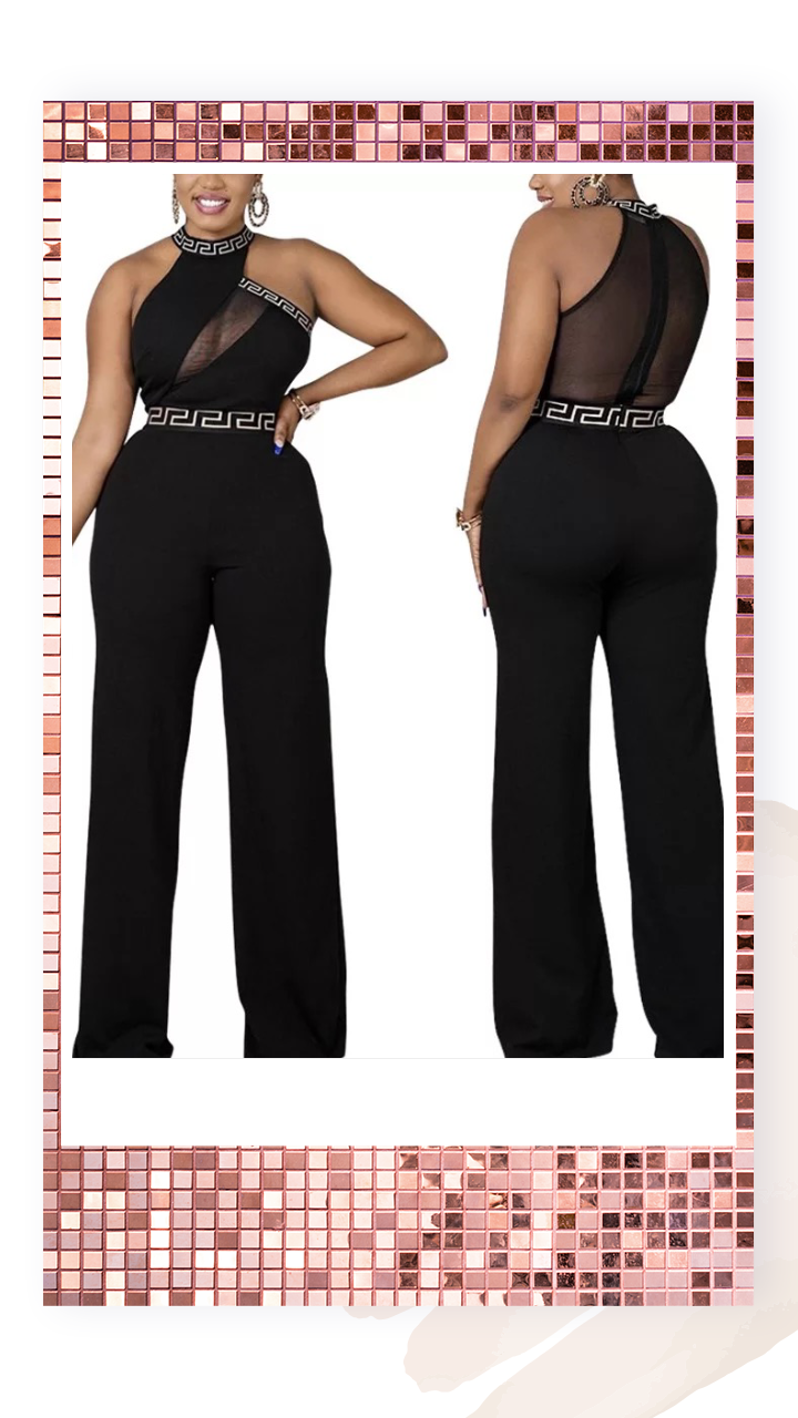 Black Halter Jumpsuit - NHOVIDSHOP