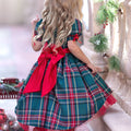 Holly Jolly Hi-Lo Plaid Holiday Dress
