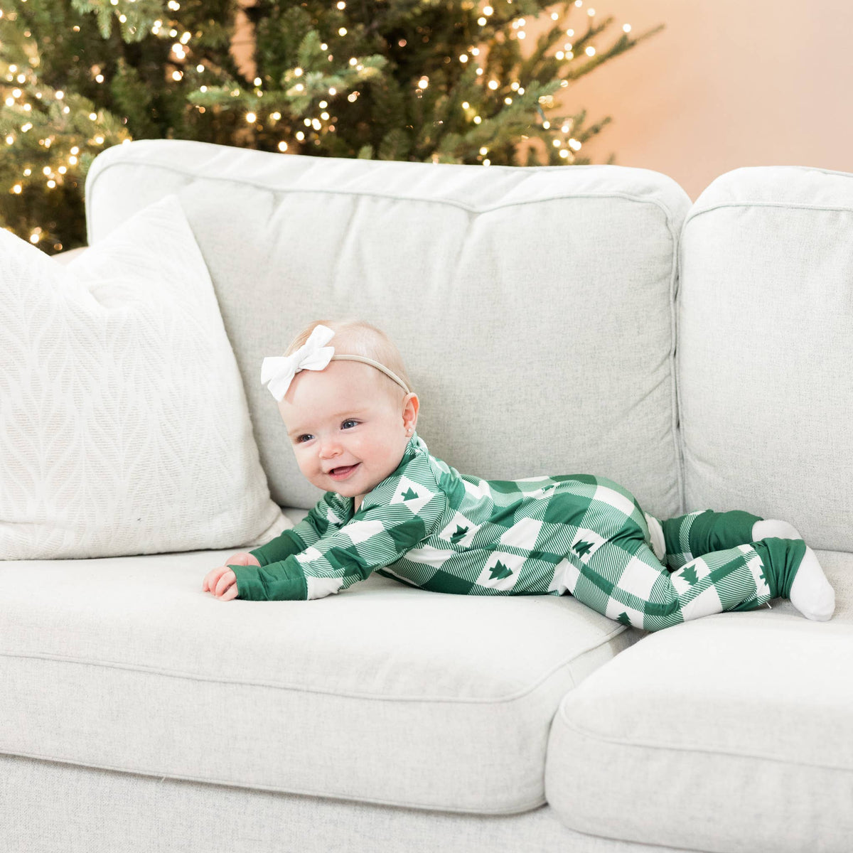 Holiday Pajamas - Plaid - Baby: 6-9 Months - NHOVIDSHOP.COM