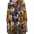 Asymmetrical hem floral skirt