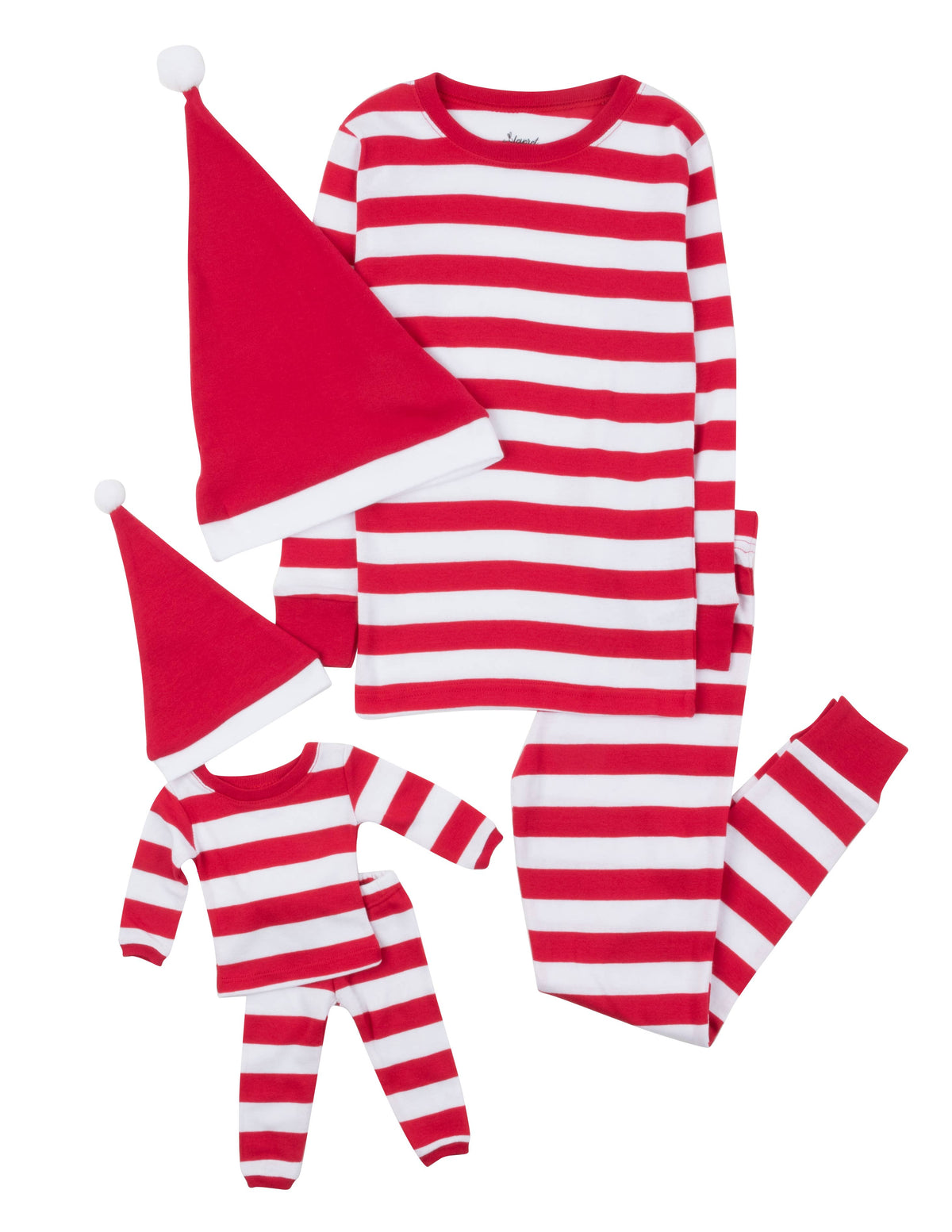 Kids Girl & Doll Cotton Pajamas: PINK SANTA / 6 Year - NHOVIDSHOP.COM