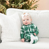 Holiday Pajamas - Plaid - Baby: 6-9 Months - NHOVIDSHOP.COM