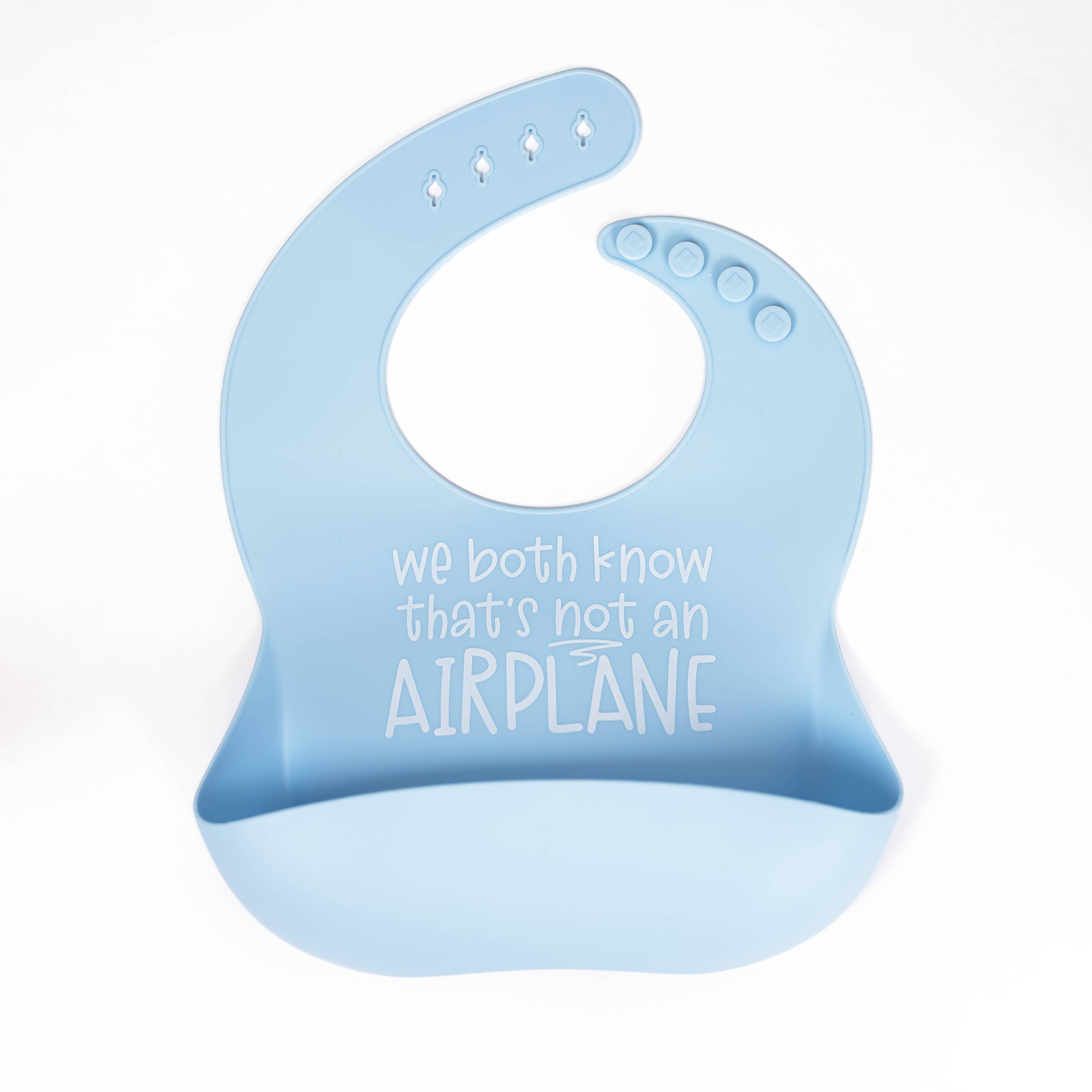 Airplane Silicone Bib - Fun and Functional Mealtime Accessories for Toddlers