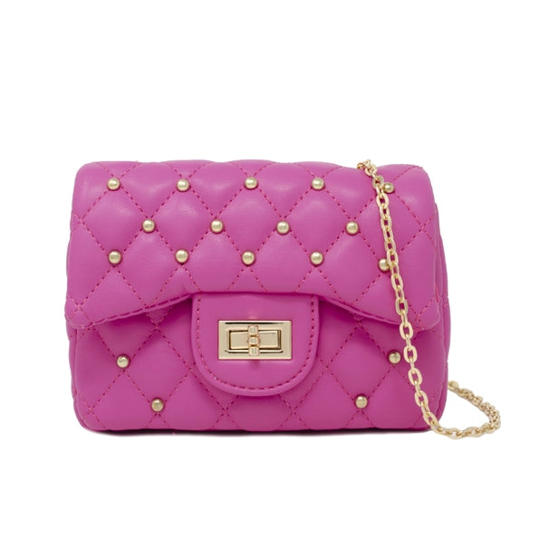 Classic Quilted Stud Mini Bag for kids - NHOVIDSHOP