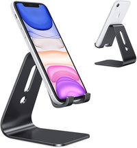 Strong & Sturdy Aluminum Stand for Tablets & Phones: Black - NHOVIDSHOP.COM