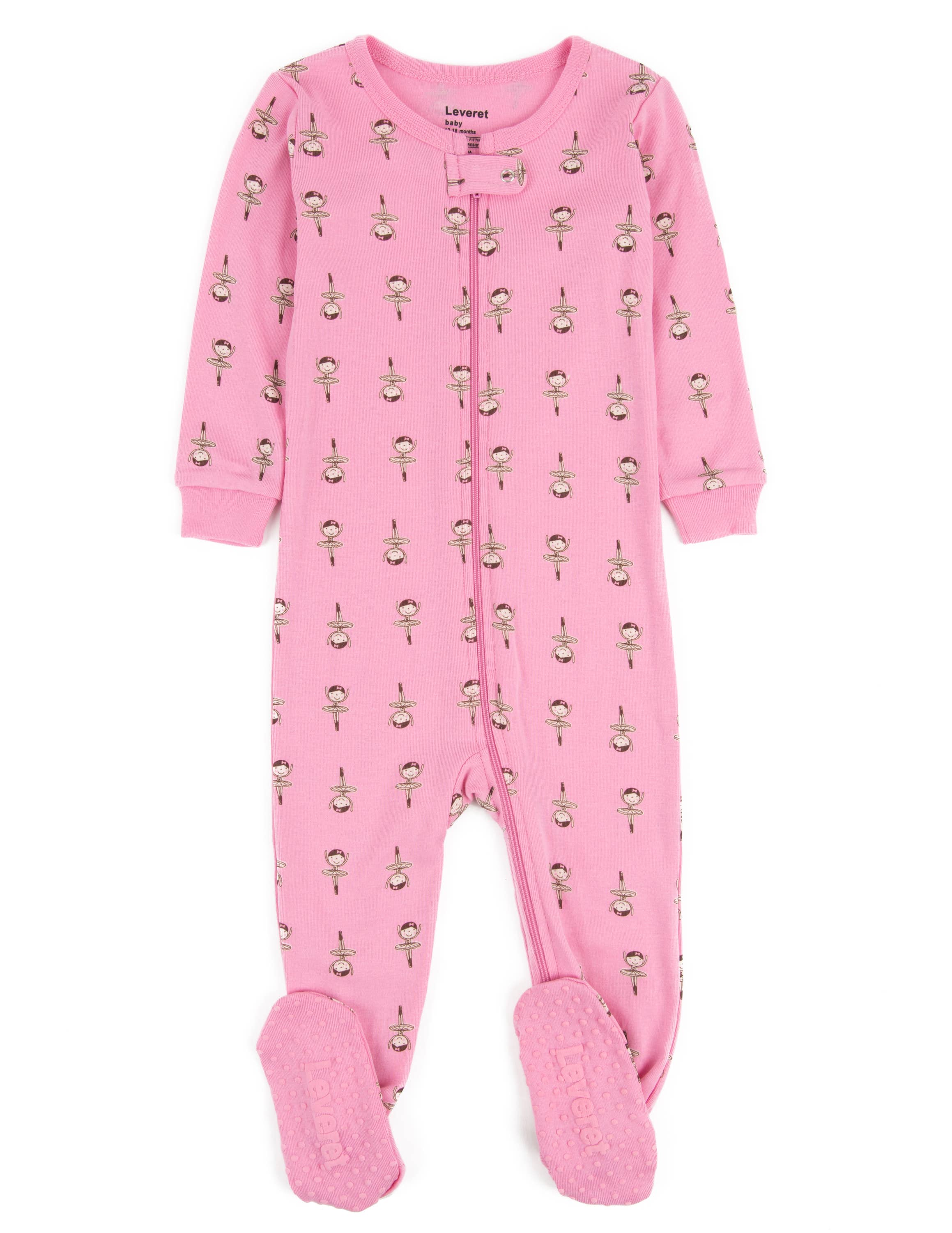 Kids Footed Cotton Pajama Ballerina