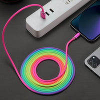 Combo: 6 Feet Charging Cable & 5-Port PD Wall Charger Bundle Deal: Cable + Black Charger - NHOVIDSHOP.COM