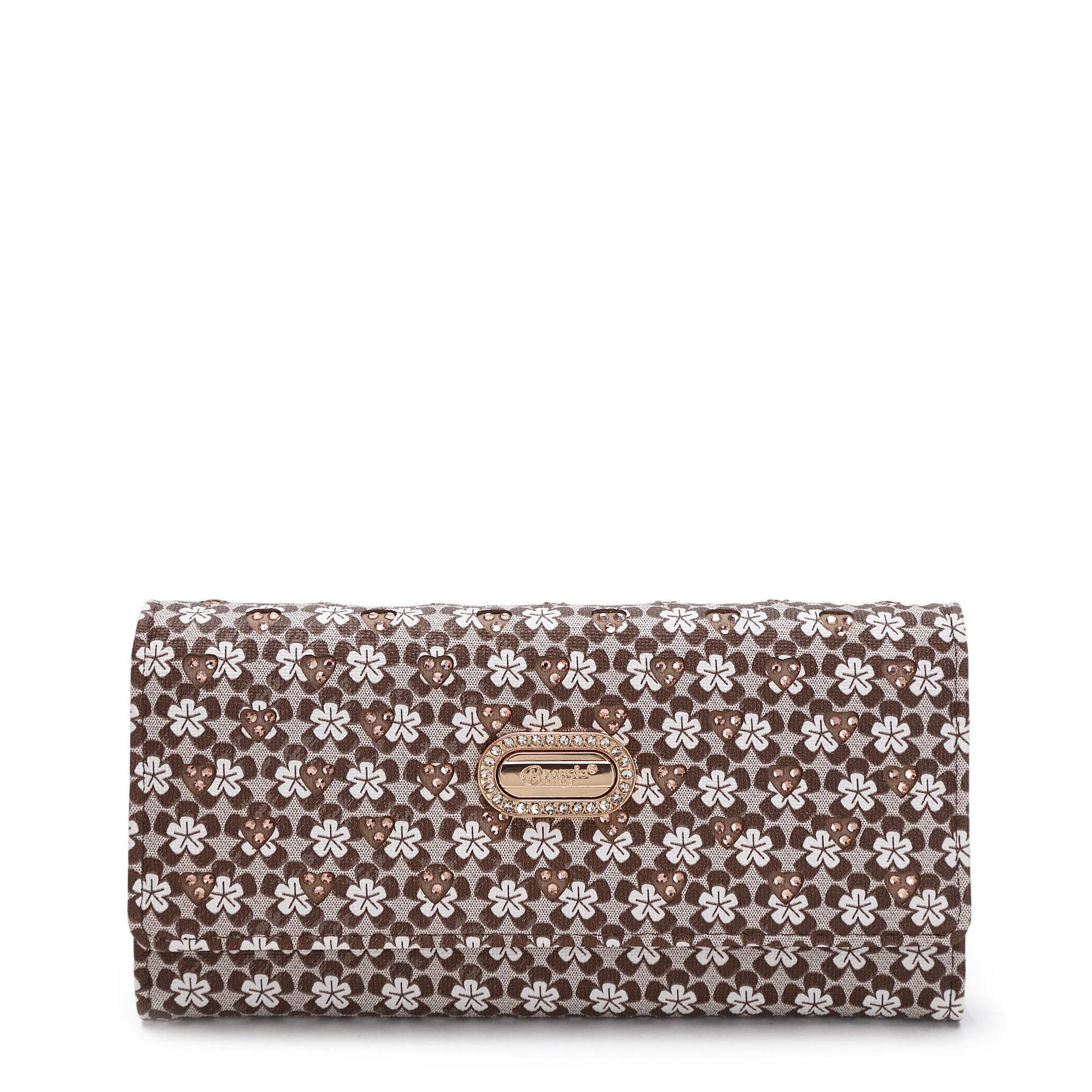 Italy Floral Wallet with Elegant Detailing