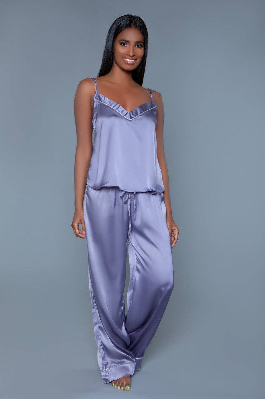 Madison Satin Pants PJ Set