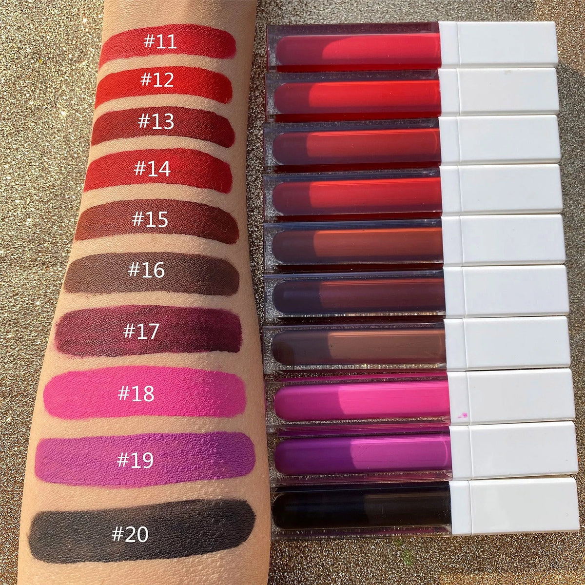 Cruelty-Free Matte Liquid Lipsticks, Light, Smooth, Long-lasting and Waterproof - NHOVIDSHOP