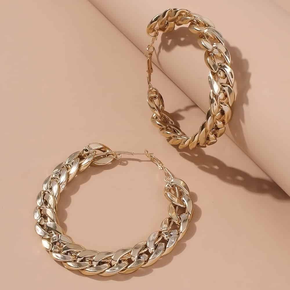 Fashion Oversized Big Hoop Earrings - NHOVIDSHOP