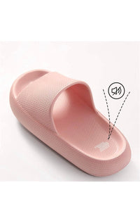 Women's Super Soft Thick Platform Slides, Slippers, Minimalist And Comfortable Indoor Bathroom Non-Slip Slippers - NHOVIDSHOP